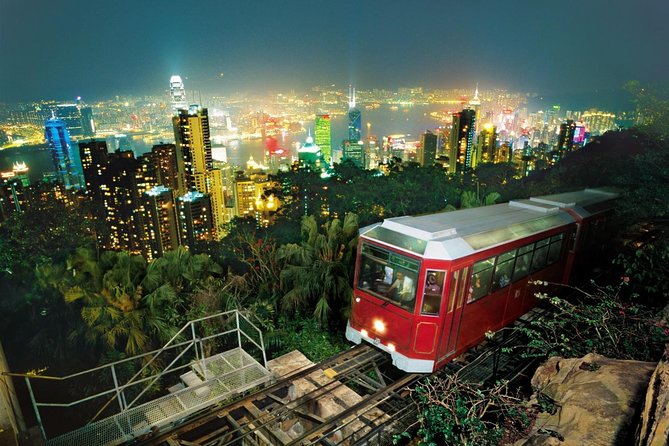 The Peak Tram up to Victoria Peak